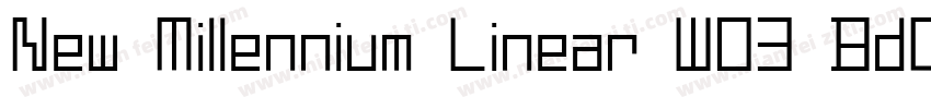 New Millennium Linear W03 BdObl字体转换